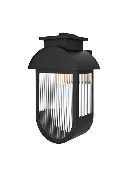Elegant Lighting Albert 1 Light Wall sconce W10 Inch E9.5 Inch H18.5 Inch L1 in Black Model: OD338W19BK