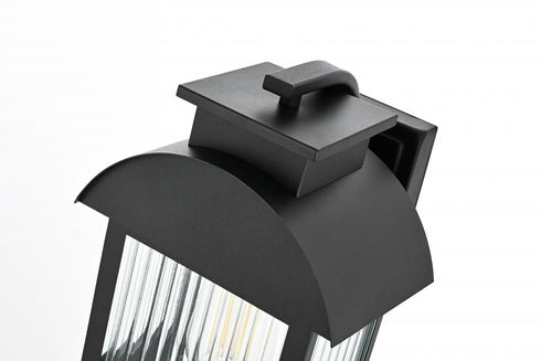Elegant Lighting Albert 7 inch Outdoor Pendant in Black Model: OD338W13BK
