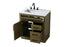 Elegant Lighting Alden Vanity Cabinet 1Dr3Dw 32 Inch W x 22 Inch D x 35 Inch H in Chestnut Brown Model: VF29732MCB