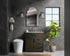 Elegant Lighting Alden Vanity Cabinet 1Dr3Dw 32 Inch W x 22 Inch D x 35 Inch H in Mocha Brown Model: VF29732MMB