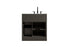 Elegant Lighting Alden Vanity Cabinet 1Dr3Dw 32 Inch W x 22 Inch D x 35 Inch H in Mocha Brown Model: VF29732MMB