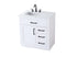 Elegant Lighting Alden Vanity Cabinet 1Dr3Dw 32 Inch W x 22 Inch D x 35 Inch H in White Model: VF29732WH
