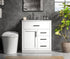 Elegant Lighting Alden Vanity Cabinet 1Dr3Dw 32 Inch W x 22 Inch D x 35 Inch H in White Model: VF29732WH