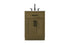 Elegant Lighting Alden Vanity Cabinet 2Dr1Dw 24 Inch W x 22 Inch D x 35 Inch H in Chestnut Brown Model: VF29724MCB
