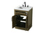 Elegant Lighting Alden Vanity Cabinet 2Dr1Dw 24 Inch W x 22 Inch D x 35 Inch H in Chestnut Brown Model: VF29724MCB
