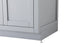 Elegant Lighting Alden Vanity Cabinet 2Dr1Dw 24 Inch W x 22 Inch D x 35 Inch H in Grey Model: VF29724GR