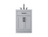 Elegant Lighting Alden Vanity Cabinet 2Dr1Dw 24 Inch W x 22 Inch D x 35 Inch H in Grey Model: VF29724GR