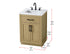 Elegant Lighting Alden Vanity Cabinet 2Dr1Dw 24 Inch W x 22 Inch D x 35 Inch H in Honey Brown Model: VF29724MHB