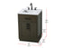 Elegant Lighting Alden Vanity Cabinet 2Dr1Dw 24 Inch W x 22 Inch D x 35 Inch H in Mocha Brown Model: VF29724MMB