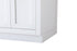 Elegant Lighting Alden Vanity Cabinet 2Dr1Dw 24 Inch W x 22 Inch D x 35 Inch H in White Model: VF29724WH