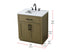 Elegant Lighting Alden Vanity Cabinet 2Dr1Dw 30 Inch W x 22 Inch D x 35 Inch H in Chestnut Brown Model: VF29730MCB