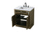 Elegant Lighting Alden Vanity Cabinet 2Dr1Dw 30 Inch W x 22 Inch D x 35 Inch H in Chestnut Brown Model: VF29730MCB