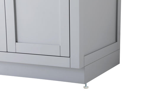 Elegant Lighting Alden Vanity Cabinet 2Dr1Dw 30 Inch W x 22 Inch D x 35 Inch H in Grey Model: VF29730GR