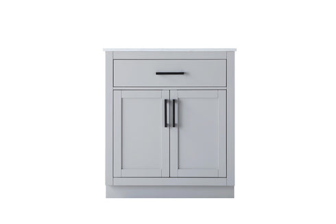 Elegant Lighting Alden Vanity Cabinet 2Dr1Dw 30 Inch W x 22 Inch D x 35 Inch H in Grey Model: VF29730GR