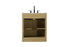 Elegant Lighting Alden Vanity Cabinet 2Dr1Dw 30 Inch W x 22 Inch D x 35 Inch H in Honey Brown Model: VF29730MHB