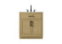 Elegant Lighting Alden Vanity Cabinet 2Dr1Dw 30 Inch W x 22 Inch D x 35 Inch H in Honey Brown Model: VF29730MHB