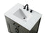 Elegant Lighting Alden Vanity Cabinet 2Dr1Dw 30 Inch W x 22 Inch D x 35 Inch H in Mocha Brown Model: VF29730MMB