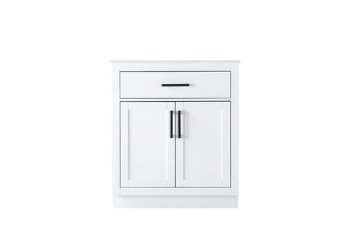 Elegant Lighting Alden Vanity Cabinet 2Dr1Dw 30 Inch W x 22 Inch D x 35 Inch H in White Model: VF29730WH