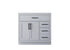 Elegant Lighting Alden Vanity Cabinet 2Dr3Dw 36 Inch W x 22 Inch D x 35 Inch H in Grey Model: VF29736GR