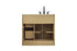 Elegant Lighting Alden Vanity Cabinet 2Dr3Dw 36 Inch W x 22 Inch D x 35 Inch H in Honey Brown Model: VF29736MHB