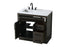 Elegant Lighting Alden Vanity Cabinet 2Dr3Dw 36 Inch W x 22 Inch D x 35 Inch H in Mocha Brown Model: VF29736MMB