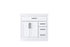 Elegant Lighting Alden Vanity Cabinet 2Dr3Dw 36 Inch W x 22 Inch D x 35 Inch H in White Model: VF29736WH