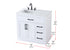 Elegant Lighting Alden Vanity Cabinet 2Dr3Dw 36 Inch W x 22 Inch D x 35 Inch H in White Model: VF29736WH