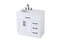 Elegant Lighting Alden Vanity Cabinet 2Dr3Dw 36 Inch W x 22 Inch D x 35 Inch H in White Model: VF29736WH