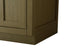 Elegant Lighting Alden Vanity Cabinet 2Dr5Dw 42 Inch W x 22 Inch D x 35 Inch H in Chestnut Brown Model: VF29742MCB