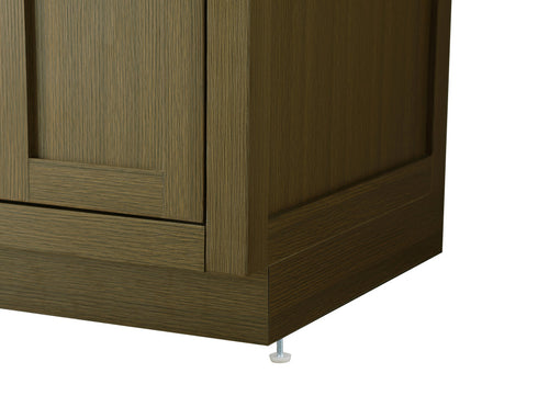 Elegant Lighting Alden Vanity Cabinet 2Dr5Dw 42 Inch W x 22 Inch D x 35 Inch H in Chestnut Brown Model: VF29742MCB