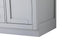 Elegant Lighting Alden Vanity Cabinet 2Dr5Dw 42 Inch W x 22 Inch D x 35 Inch H in Grey Model: VF29742GR