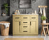 Elegant Lighting Alden Vanity Cabinet 2Dr5Dw 42 Inch W x 22 Inch D x 35 Inch H in Honey Brown Model: VF29742MHB