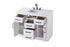 Elegant Lighting Alden Vanity Cabinet 2Dr5Dw 42 Inch W x 22 Inch D x 35 Inch H in White Model: VF29742WH