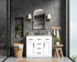 Elegant Lighting Alden Vanity Cabinet 2Dr5Dw 42 Inch W x 22 Inch D x 35 Inch H in White Model: VF29742WH