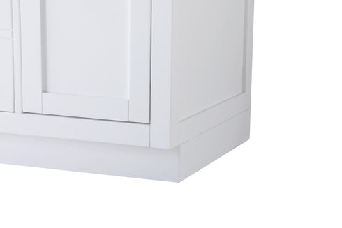 Elegant Lighting Alden Vanity Cabinet 2Dr5Dw 42 Inch W x 22 Inch D x 35 Inch H in White Model: VF29742WH