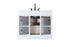 Elegant Lighting Alden Vanity Cabinet 2Dr5Dw 42 Inch W x 22 Inch D x 35 Inch H in White Model: VF29742WH
