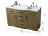 Elegant Lighting Alden Vanity Cabinet 2Dr5Dw 54 Inch W x 22 Inch D x 35 Inch H in Chestnut Brown Model: VF29754DMCB