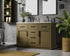 Elegant Lighting Alden Vanity Cabinet 2Dr5Dw 54 Inch W x 22 Inch D x 35 Inch H in Chestnut Brown Model: VF29754DMCB