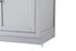 Elegant Lighting Alden Vanity Cabinet 2Dr5Dw 54 Inch W x 22 Inch D x 35 Inch H in Grey Model: VF29754DGR