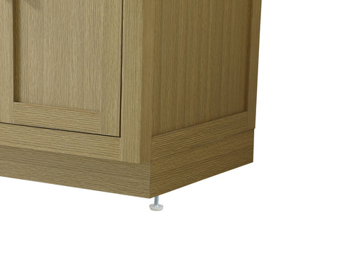 Elegant Lighting Alden Vanity Cabinet 2Dr5Dw 54 Inch W x 22 Inch D x 35 Inch H in Honey Brown Model: VF29754DMHB