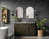 Elegant Lighting Alden Vanity Cabinet 2Dr5Dw 54 Inch W x 22 Inch D x 35 Inch H in Mocha Brown Model: VF29754DMMB