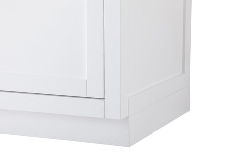 Elegant Lighting Alden Vanity Cabinet 2Dr5Dw 54 Inch W x 22 Inch D x 35 Inch H in White Model: VF29754DWH