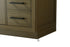 Elegant Lighting Alden Vanity Cabinet 2Dr7Dw 48 Inch W x 22 Inch D x 35 Inch H in Chestnut Brown Model: VF29748MCB