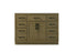 Elegant Lighting Alden Vanity Cabinet 2Dr7Dw 48 Inch W x 22 Inch D x 35 Inch H in Chestnut Brown Model: VF29748MCB