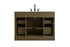 Elegant Lighting Alden Vanity Cabinet 2Dr7Dw 48 Inch W x 22 Inch D x 35 Inch H in Chestnut Brown Model: VF29748MCB