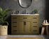 Elegant Lighting Alden Vanity Cabinet 2Dr7Dw 48 Inch W x 22 Inch D x 35 Inch H in Chestnut Brown Model: VF29748MCB