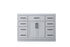 Elegant Lighting Alden Vanity Cabinet 2Dr7Dw 48 Inch W x 22 Inch D x 35 Inch H in Grey Model: VF29748GR