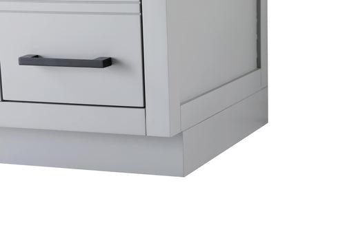 Elegant Lighting Alden Vanity Cabinet 2Dr7Dw 48 Inch W x 22 Inch D x 35 Inch H in Grey Model: VF29748GR