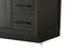 Elegant Lighting Alden Vanity Cabinet 2Dr7Dw 48 Inch W x 22 Inch D x 35 Inch H in Mocha Brown Model: VF29748MMB