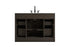 Elegant Lighting Alden Vanity Cabinet 2Dr7Dw 48 Inch W x 22 Inch D x 35 Inch H in Mocha Brown Model: VF29748MMB